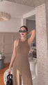 SIRINNN Sleeveless Long Cross Lace BackJumpsuits